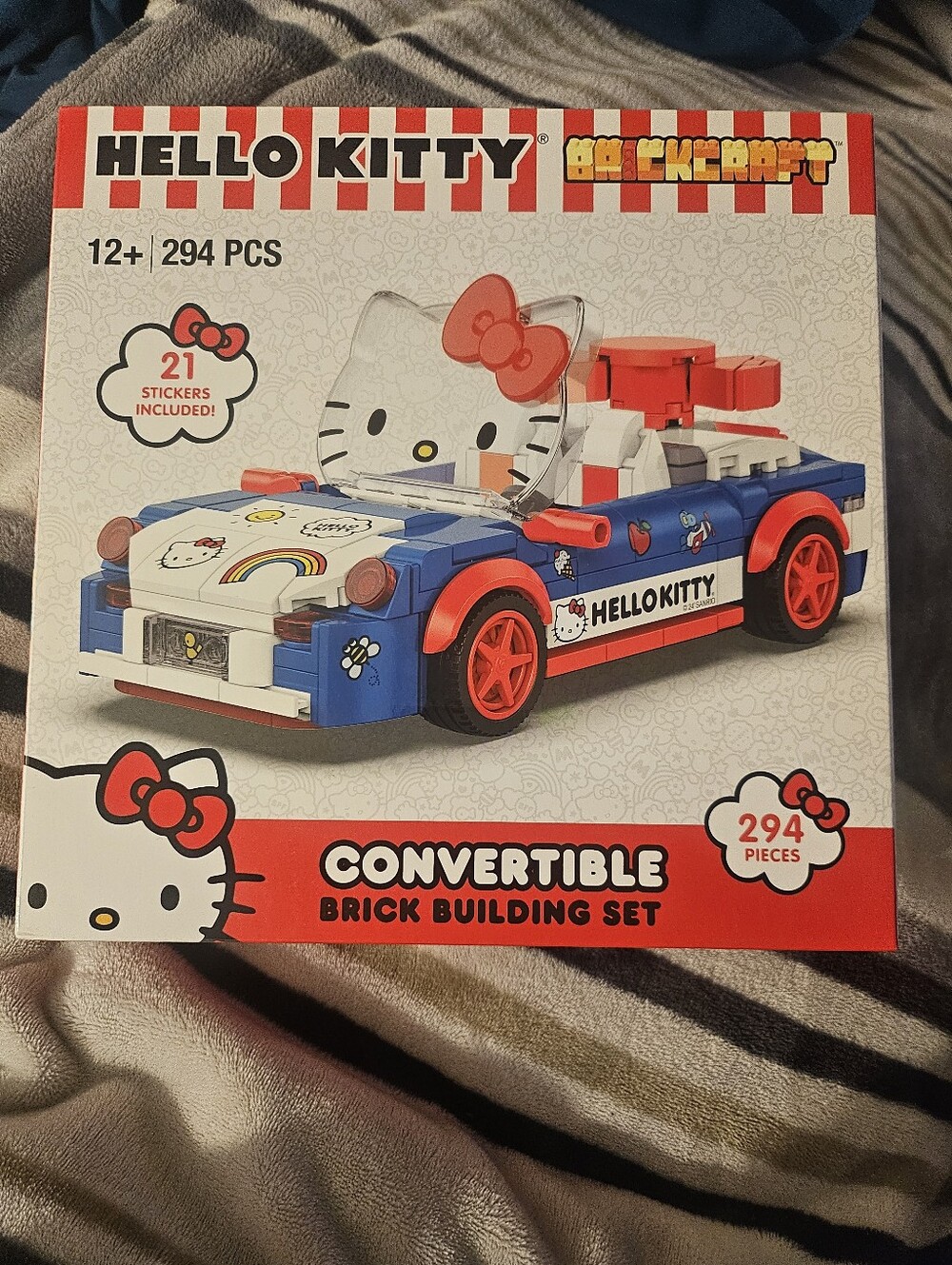 Sanrio Hello Kitty Brickcraft Convertible Building Block Set 294 Pcs